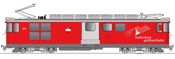 Farbe rot, Lampentyp rund, Wappen "Täsch"